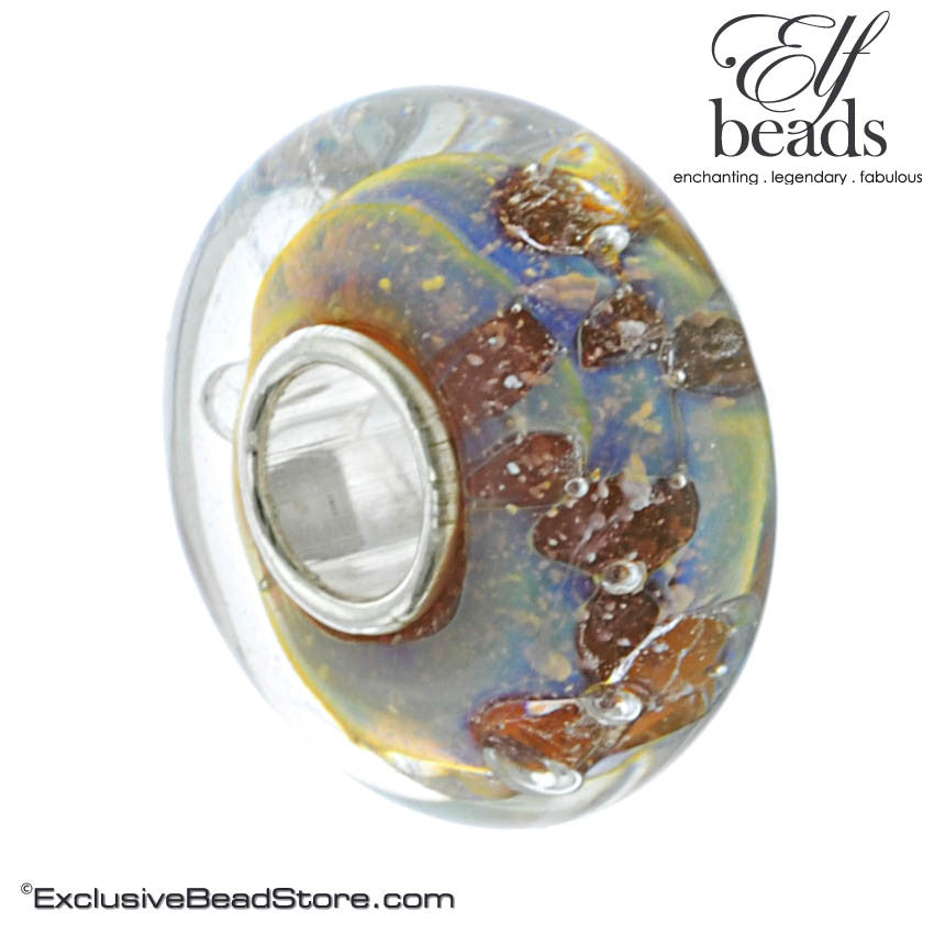 Elfbeads Galaxy Freckles Glass Bead