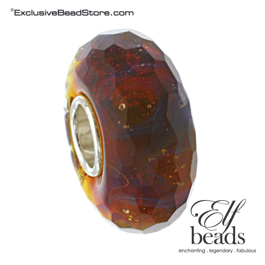Elfbeads Halo Fractal (Faceted) Glass Bead