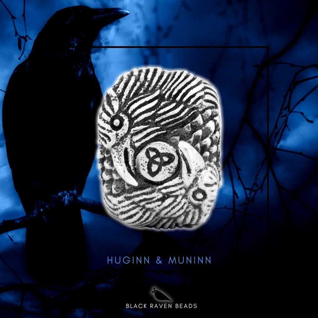 Black Raven Huggin & Munnin