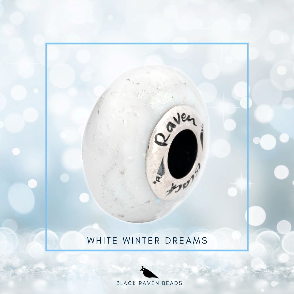 Black Raven Beads White Winter Dreams - Limited Edition