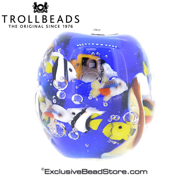 Trollbeads Blue Ocean bead 海 魚 Blue Ocean Bead | Trollbeads UK
