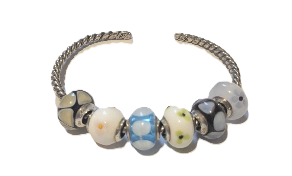 Charmlinks Set of 6 Murano Glass Beads Patches