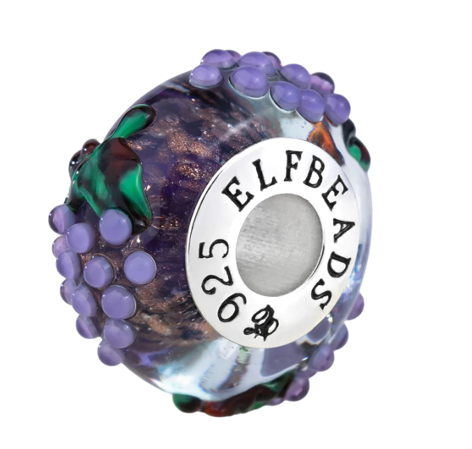 Elfbeads Royal Grapes Golddust