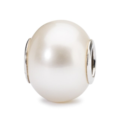 Trollbead White Pearl Bead