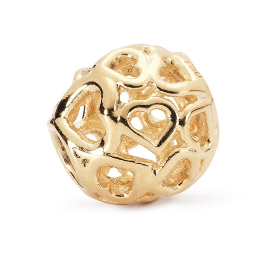 Trollbeads 18ct gold Bouquet of Hearts Bead