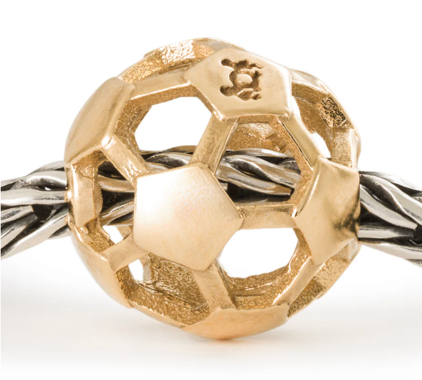 Trollbeads 18ct Football Passion Bead