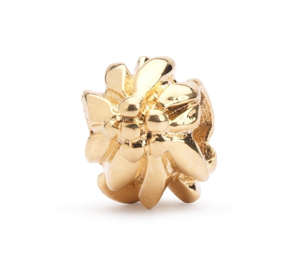 Trollbeads Mountain Flower Gold Bead