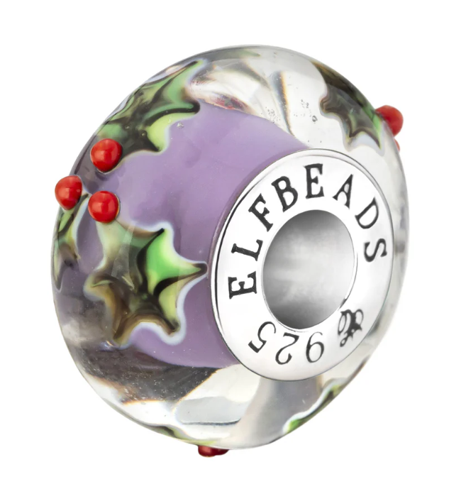 Elfbeads Soft Lavender Poinsettia