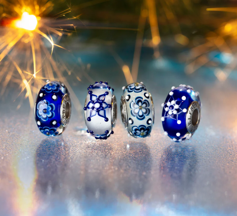 Elfbeads Diamond Snowflakes Starlight