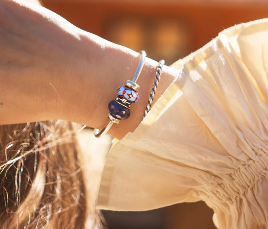 Trollbeads Azure Porcelain Gleam