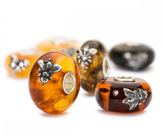 Trollbeads 2018 Wings of Amber Trio