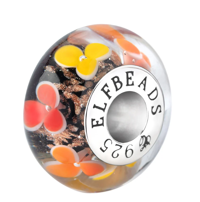 Elfbeads Harvest Twilight Petals Golddust