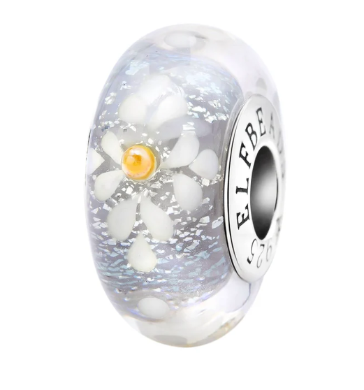 Elfbeads Glistening Snow Petals