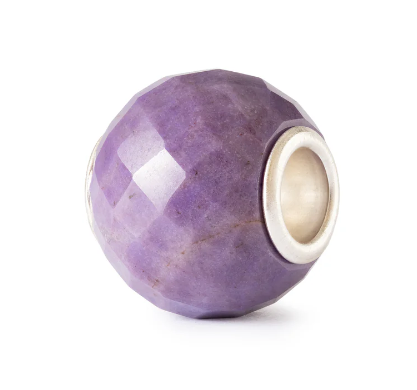 Trollbeads Round Purple Jade Facet