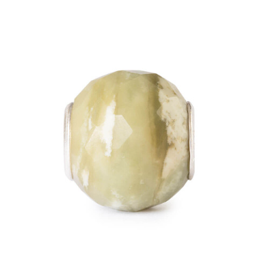 Trollbeads Round Green Yellow Calcite Facet