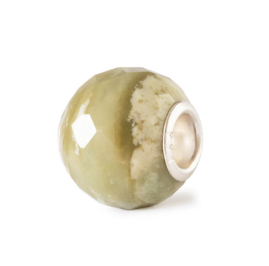 Trollbeads Round Green Yellow Calcite Facet