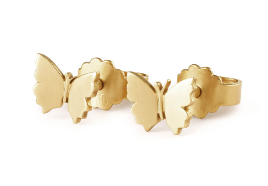 Trollbeads Flutter Tiny Studs Gold Plated