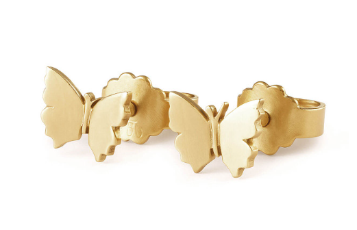 Trollbeads Flutter Studs Gold Plated