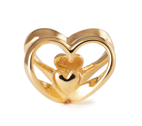 Trollbeads Heart to Heart, Gold Plated