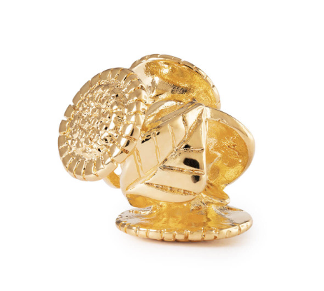 Trollbeads Sunflower, Gold Plated