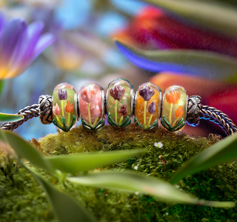 Elfbeads Sun-kissed Meadow Tulips