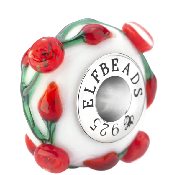Elfbeads Painted Roses