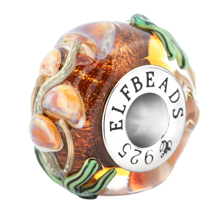 Elfbeads Amberlight Mushrooms