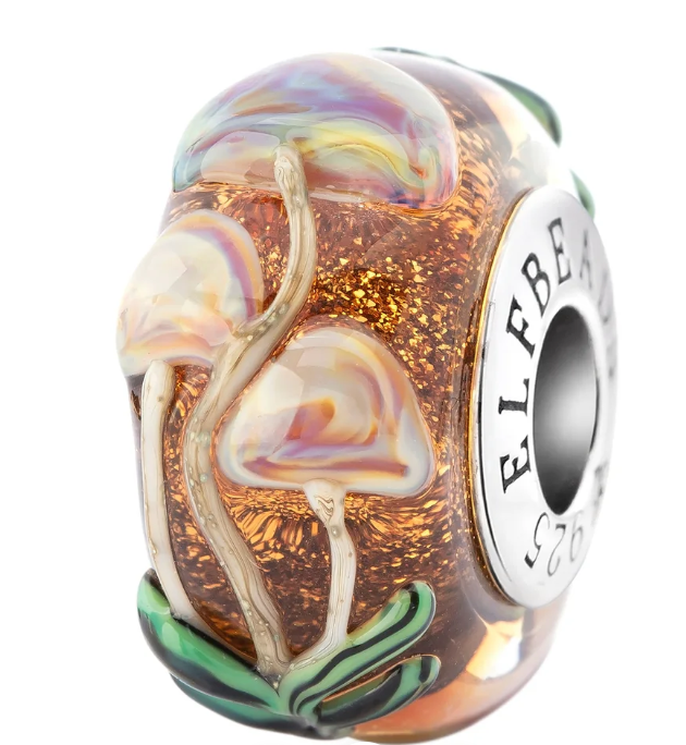 Elfbeads Amberlight Mushrooms