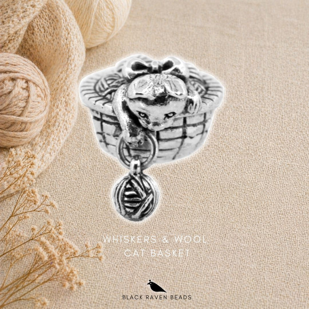 Black Raven Whiskers & Wool - Cat Basket