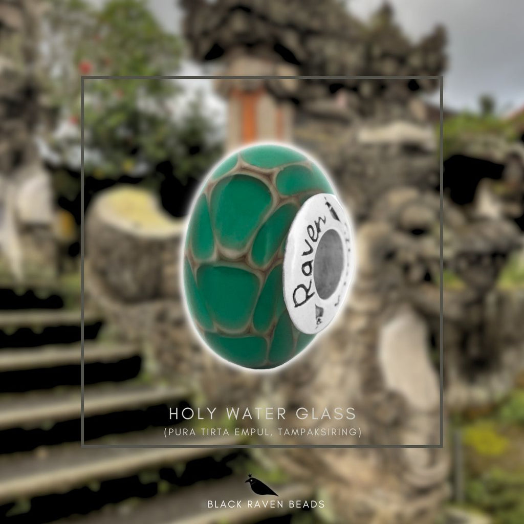 Black Raven Melukat Holy Water Glass Bead – Limited Availability