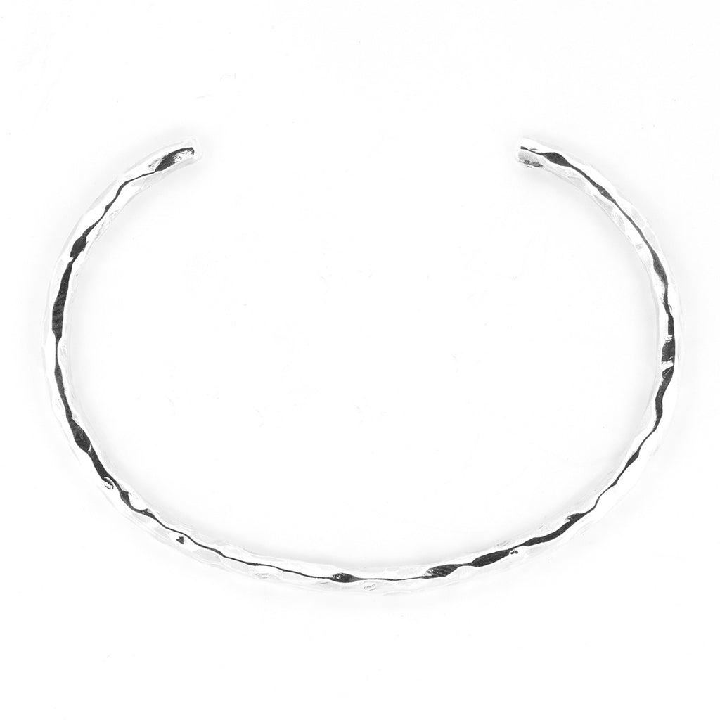 Black Raven Hammered Bangle