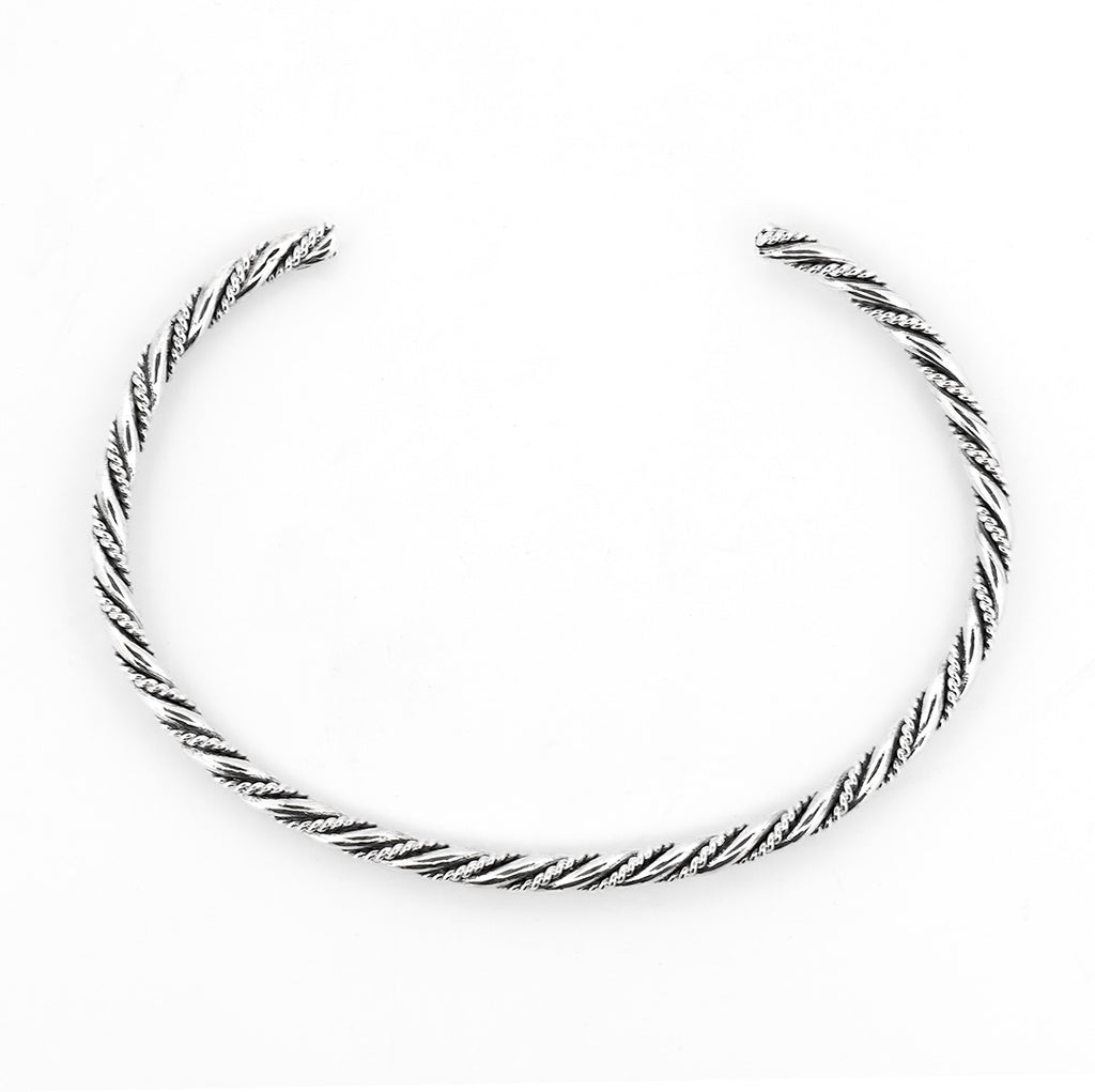 Black Raven Twisted Bangle