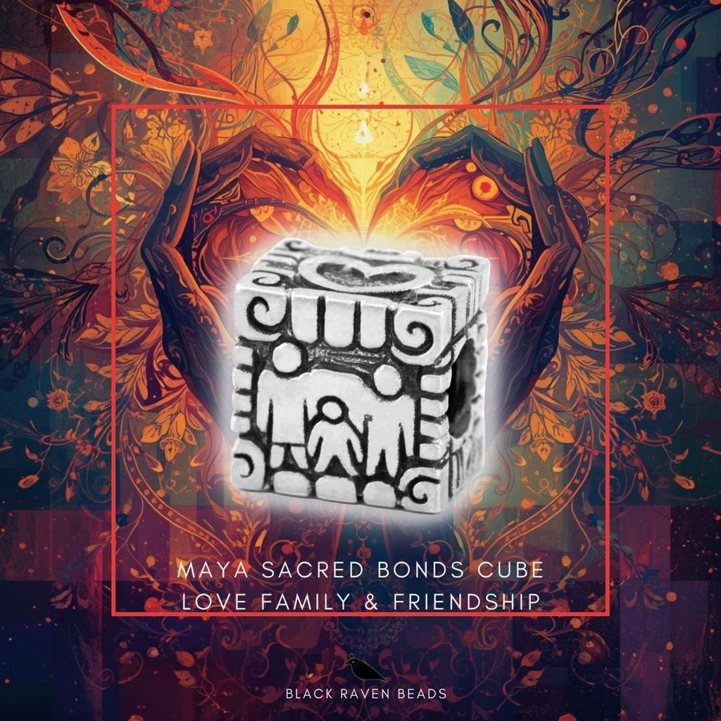 Black Raven Maya Sacred Bonds Cube (Love · Friendship · Family)