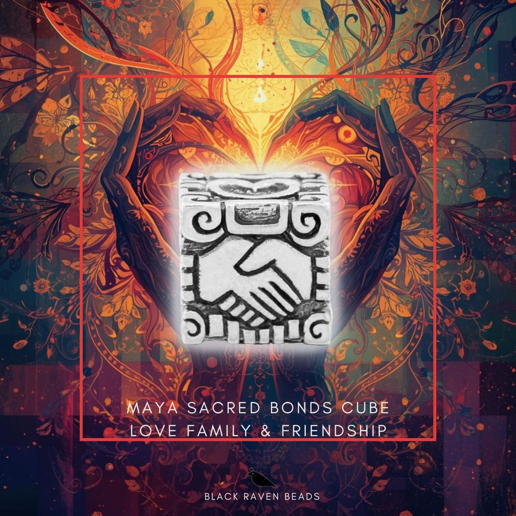 Black Raven Maya Sacred Bonds Cube (Love · Friendship · Family)