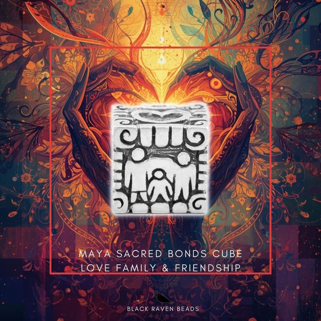 Black Raven Maya Sacred Bonds Cube (Love · Friendship · Family)