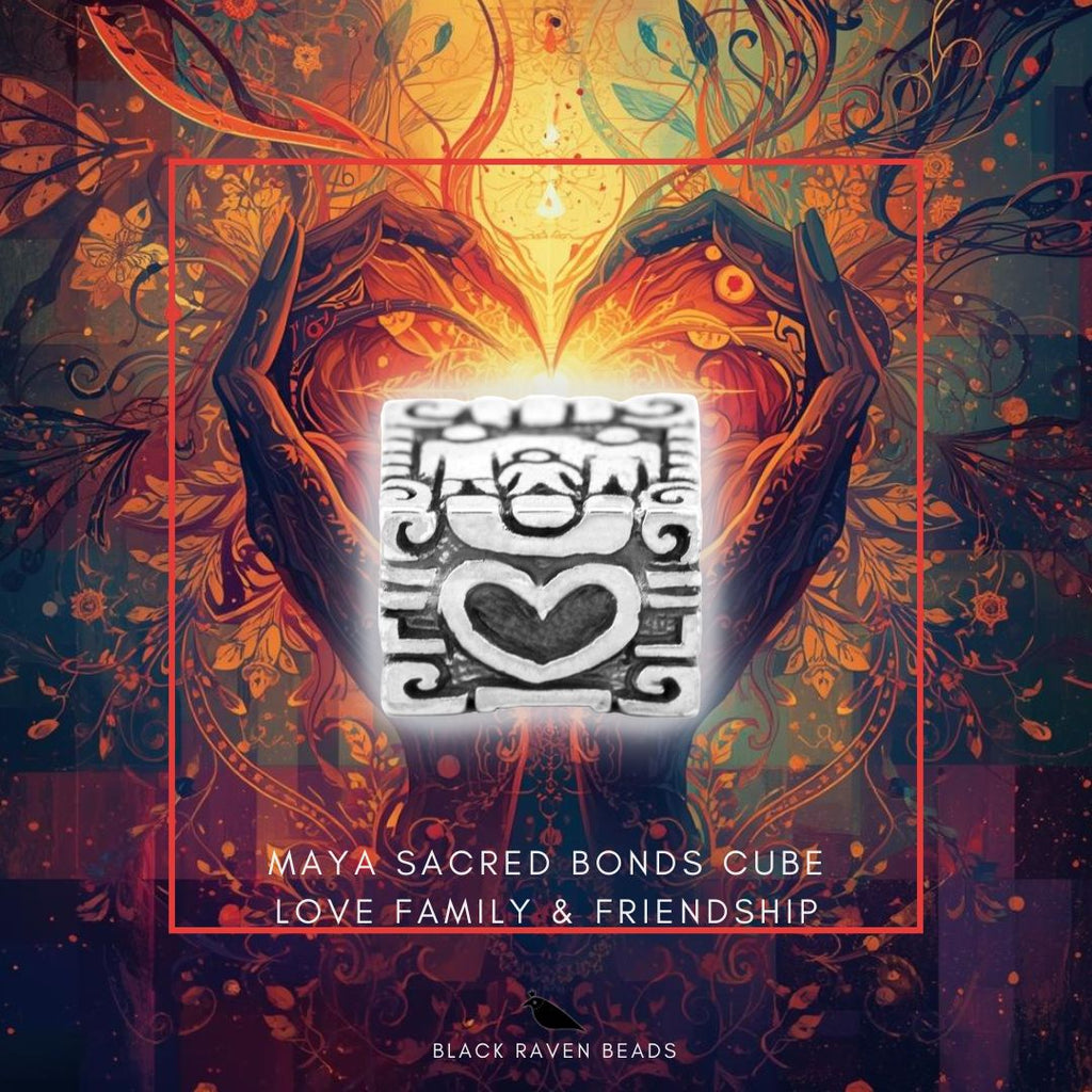 Black Raven Maya Sacred Bonds Cube (Love · Friendship · Family)