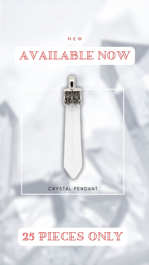 Black Raven Crystal Pendant