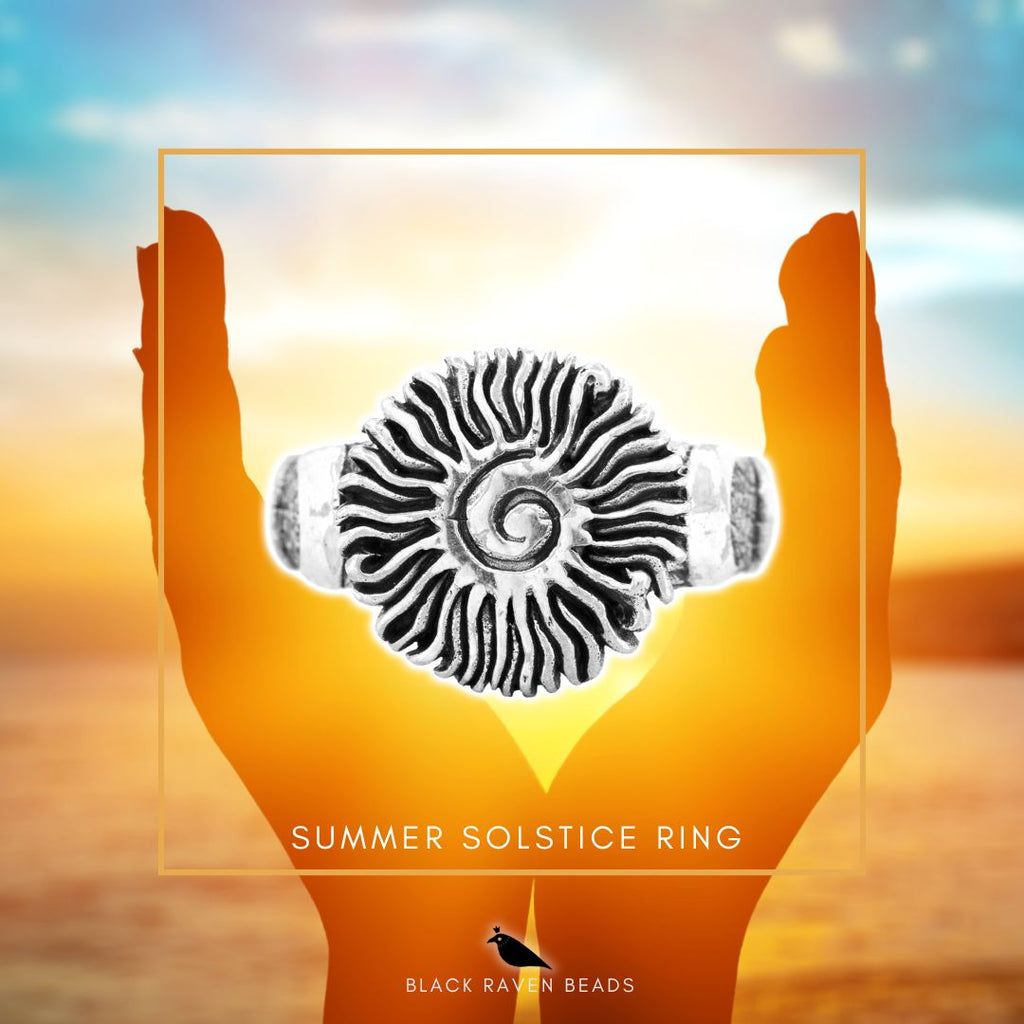 Black Raven Summer Solstice Ring