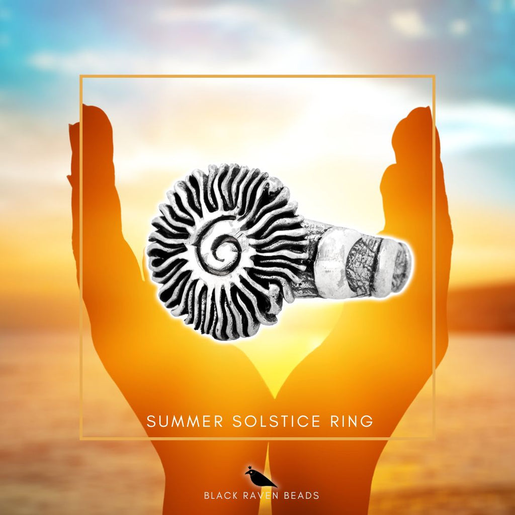 Black Raven Summer Solstice Ring