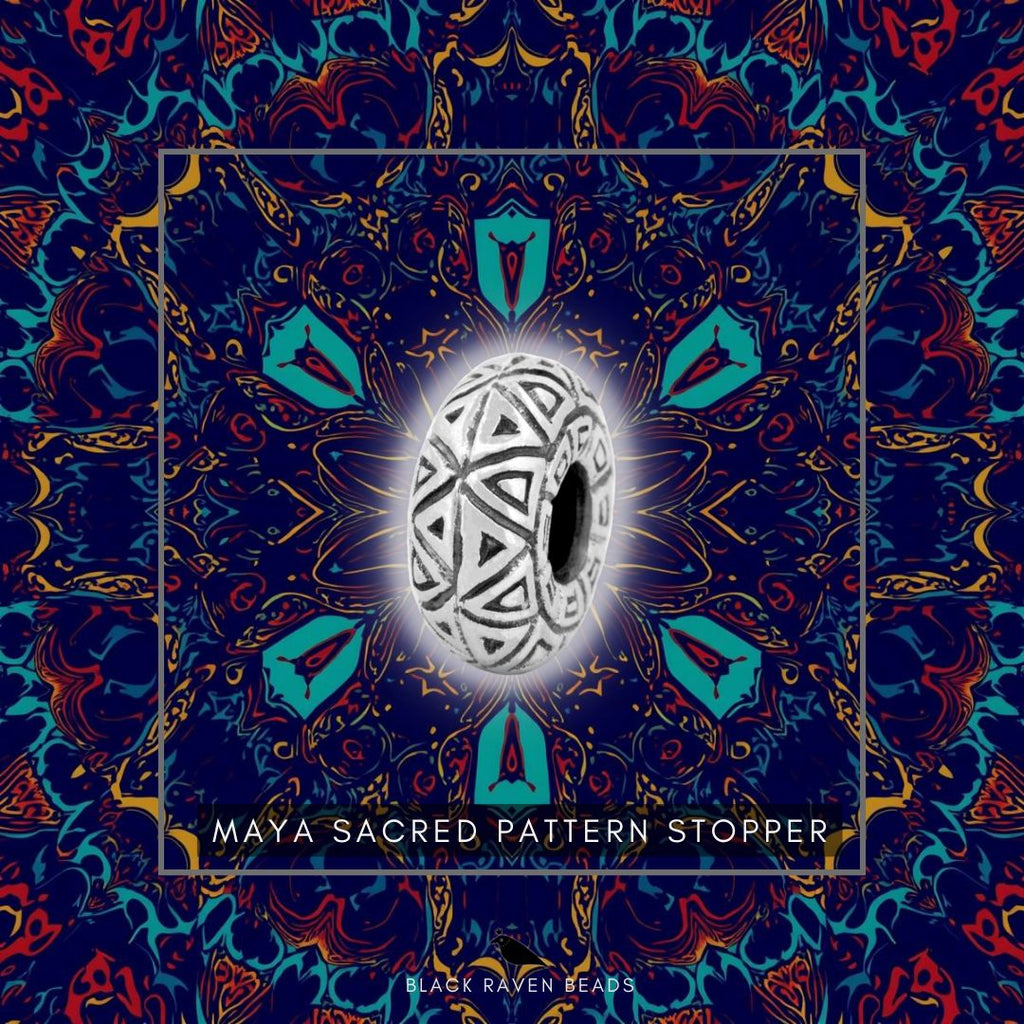 Black Raven Maya Sacred Pattern Stopper