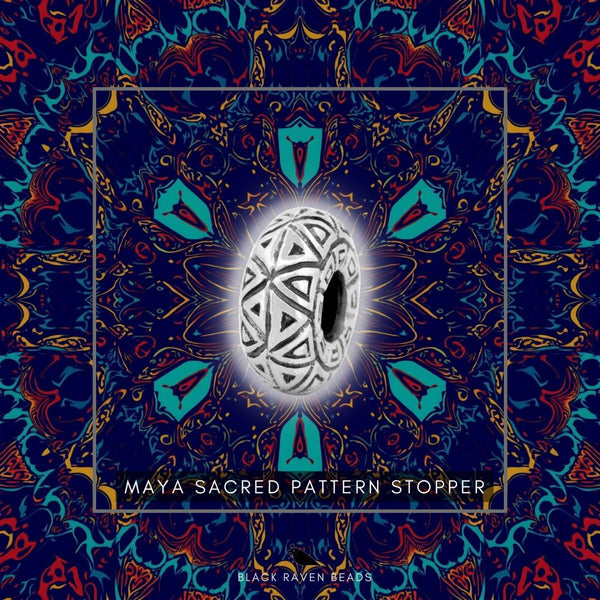 Black Raven Maya Sacred Pattern Stopper