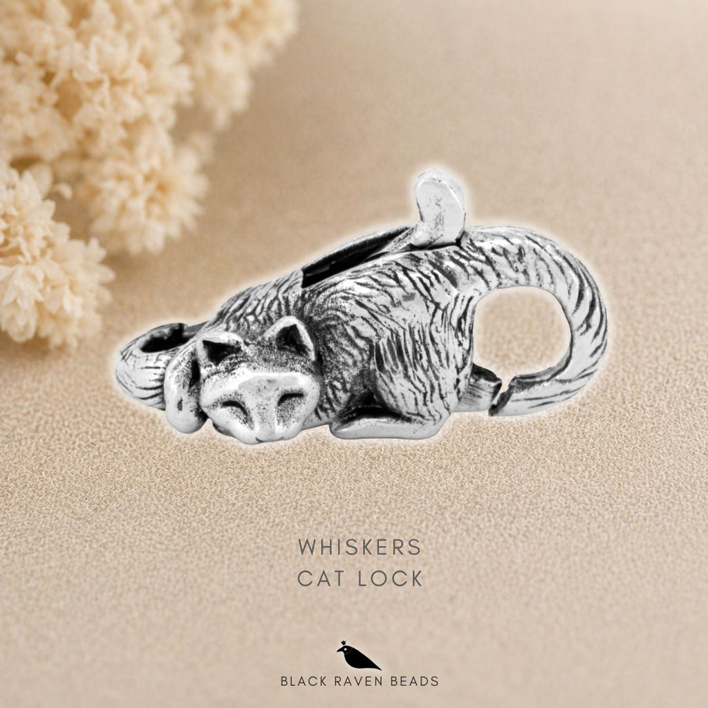 Black Raven Whiskers Cat Lock
