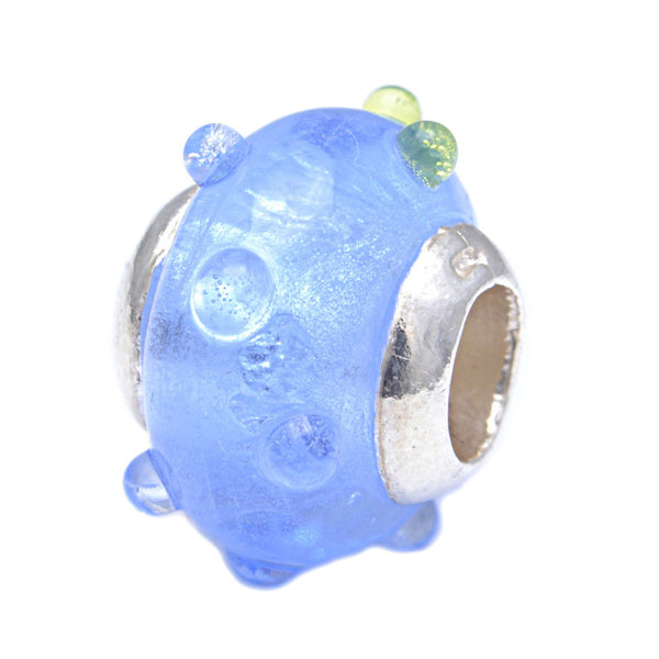 Charmlinks Glass Bead Blue Throat - Exclusive Bead Store