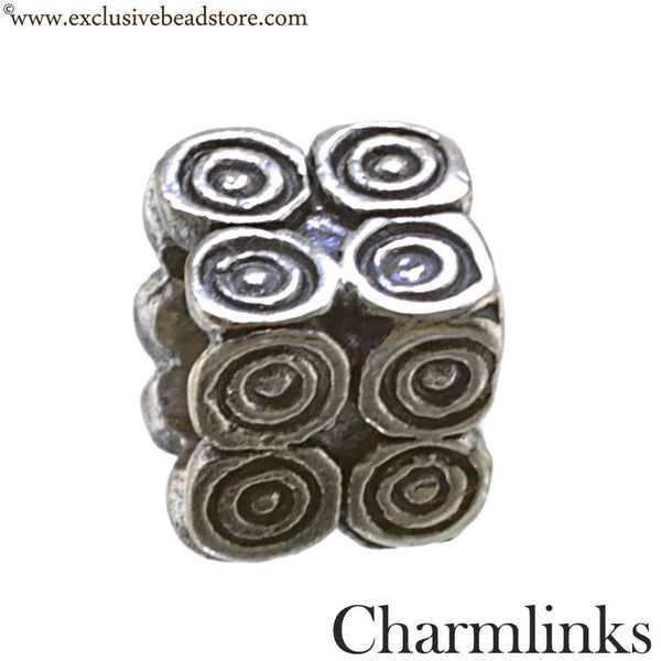 Charmlinks Silver Bead Swirl