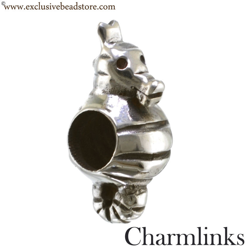 Charmlinks Silver Bead Seahorse