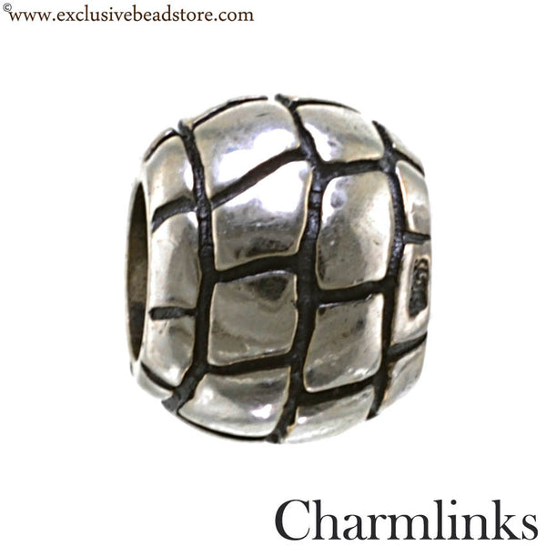 Charmlinks Silver Bead Patterned Ball