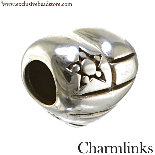 Charmlinks Silver Bead Heart