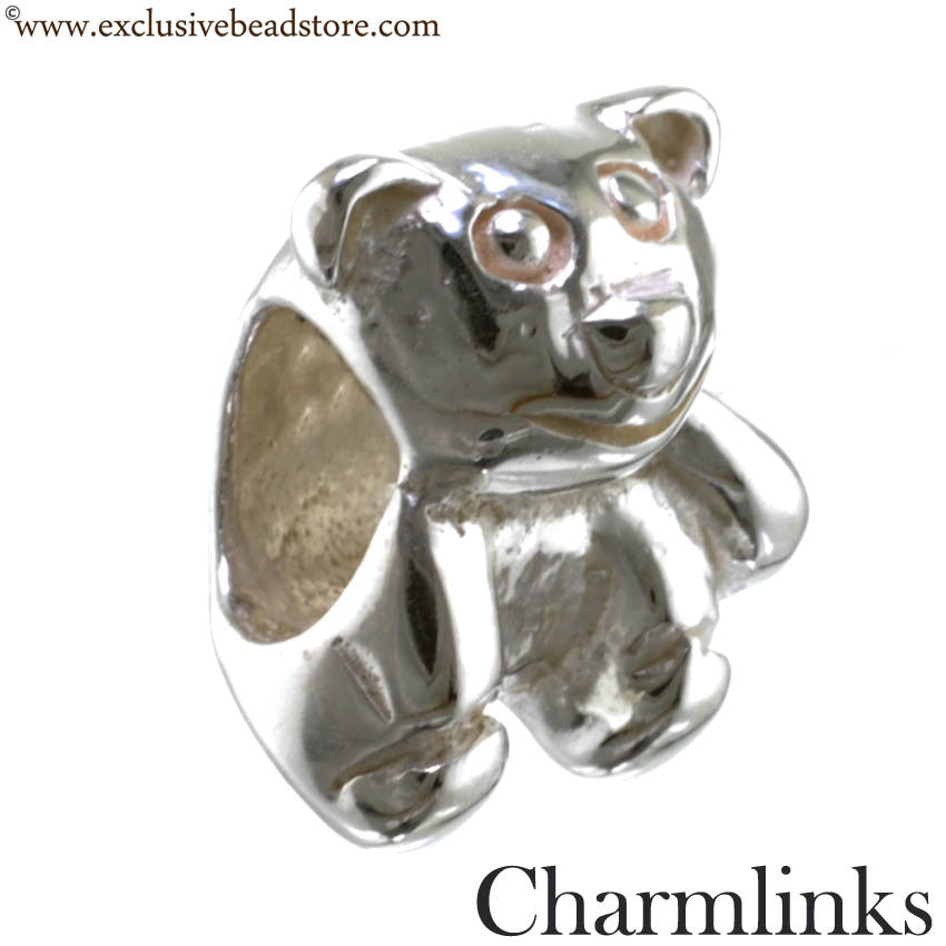 Charmlinks Silver Bead Bear