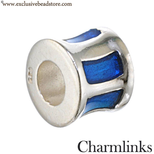 Charmlinks Silver and Enamel Bead