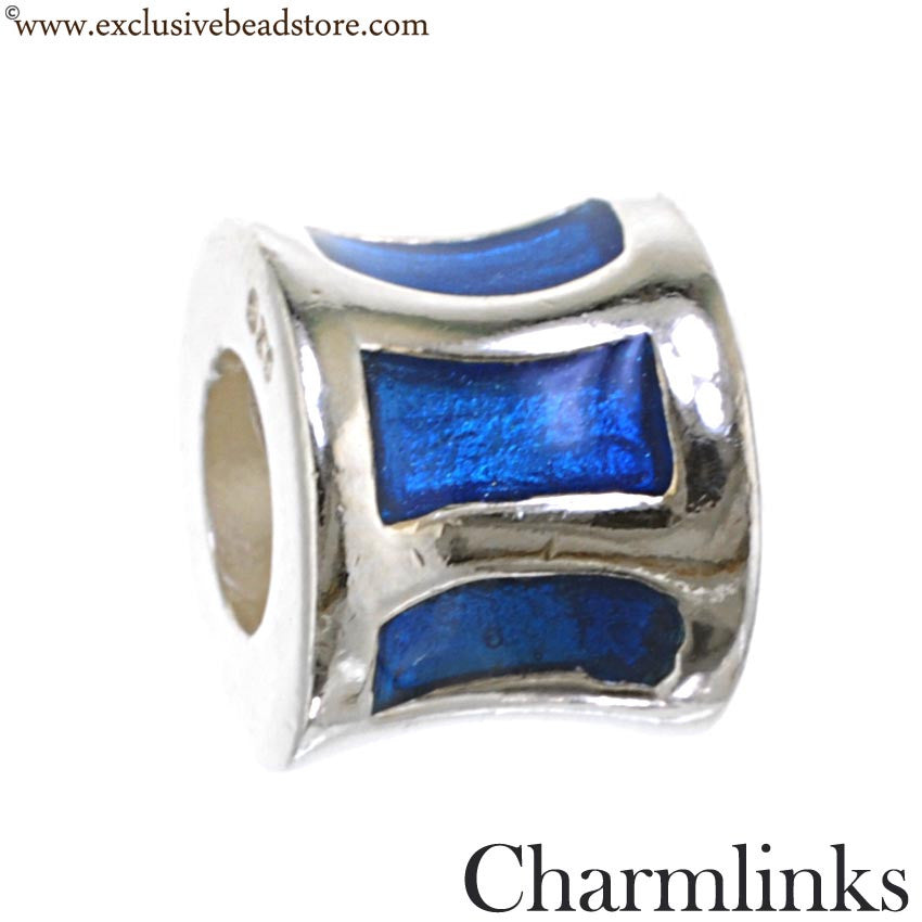 Charmlinks Silver and Enamel Bead